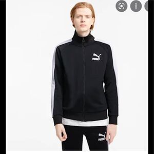 Men’s Puma Full Zip,‎ Navy Blue, Size Medium